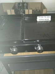 indoor bbq gas grill 2 burners with cooking ovenware