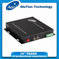 1/2/4/8/12/16-CH Video + 1-CH RS485 (AHD/CVI) Video Digital Optical Converter