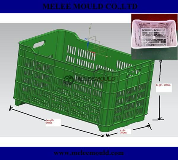 Plastic Injection Fruit Crate Mould 