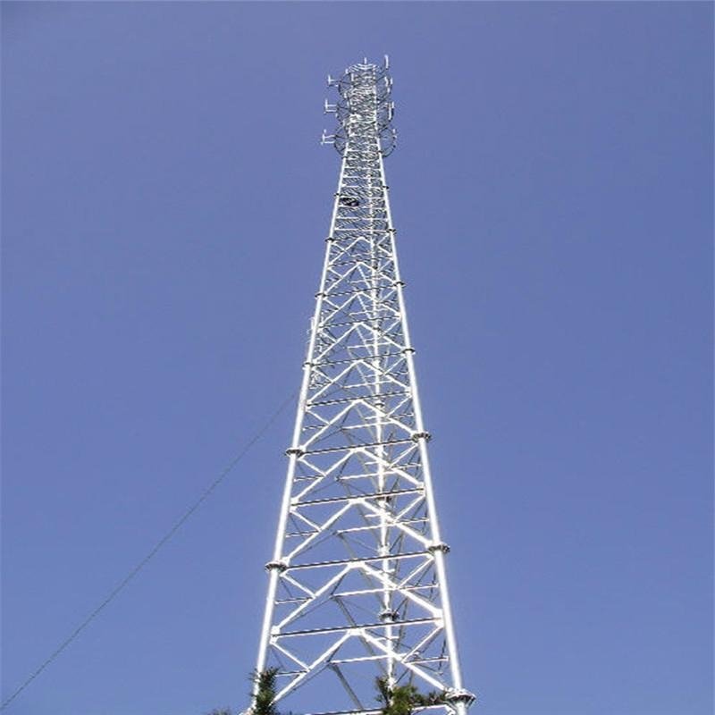 self supporting triangular communication tubular tower