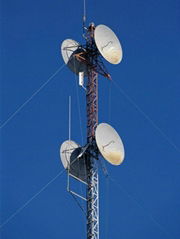 microwave communication steel power pole