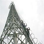 triangular radio telecom tower    