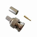 Crimp On Male CCTV BNC Connector For Coaxial Cable (CT5045) 1