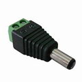 CCTV Power Connector- Male Plug With Screw Terminals(PC102) 1