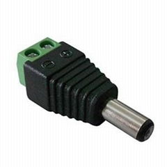CCTV Power Connector- Male Plug With Screw Terminals(PC102)