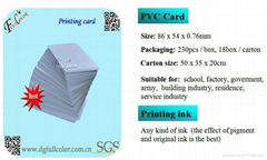 Free Samples Hot Sell Blank Inkjet PVC ID Cards for Wholesale Price 