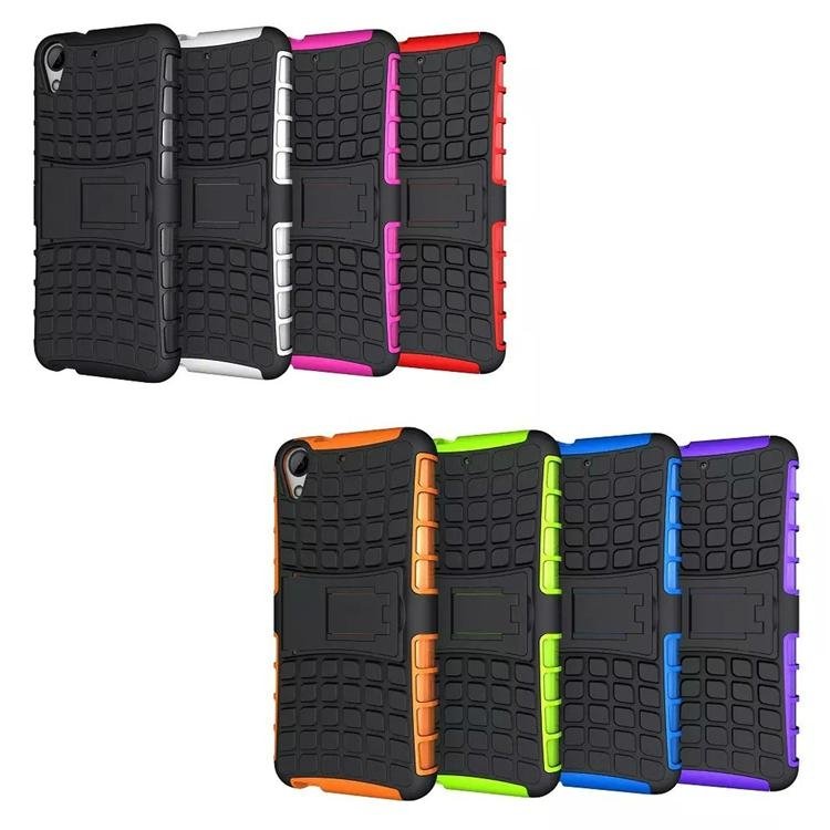 Cell phone case tire pattern TPU PC 2 in 1 phone case cover for htc desire 626 5