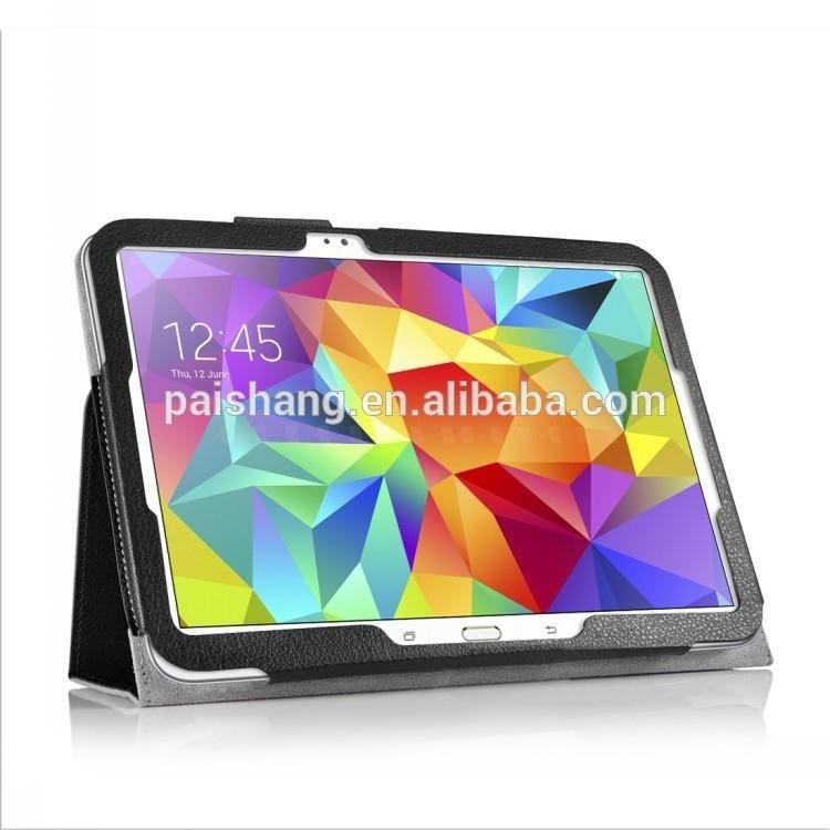 Mobile Accessories Wholesale black hand starp Tablet pc leather case for Samsung 2