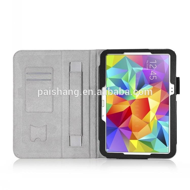 Mobile Accessories Wholesale black hand starp Tablet pc leather case for Samsung 3