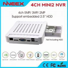 NIMI2-4A MINI NVR 4CH 5MP/3MP/1080P 