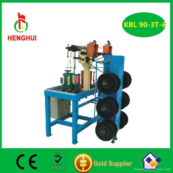3 spindle 6 head candle wick braiding machine