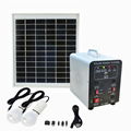 8W Portable Solar Energy System Lighting Kit with 2pcs Led lamps