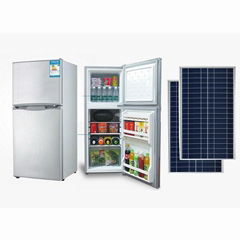 98L Solar Powered Refrigerator with Solar Panel Lithium Battery Controller