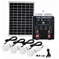 25W Solar Panel System Lighting Kit with