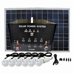 40W Solar Panel System Lighting Kit with 3W*6pcs Led Lamps 