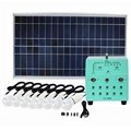 70W Solar Panel System Lighting Kit with