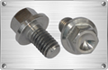 Titanium flange bolt for chemical