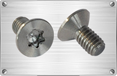 Titanium countersunk head torx screw