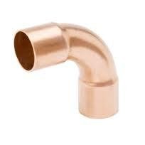 Copper fitting long radius elbow