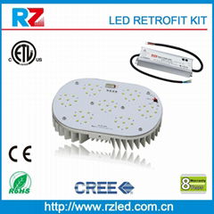 year warranty LED retrofit kits with Cree chip and Mean Well driver