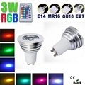 gu10 spot lamps 3w led bulbs dimmable colored lights 230v  3