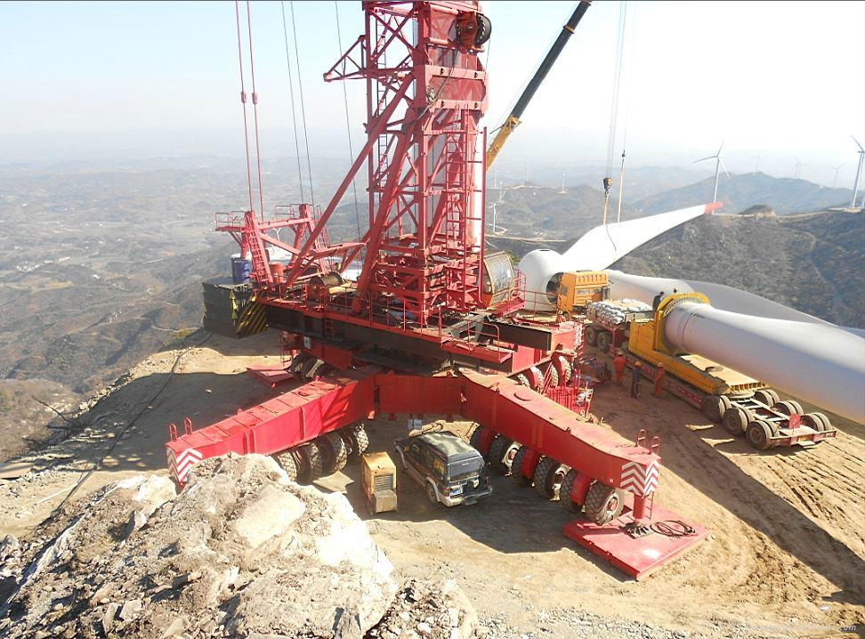 wind turbine generator crane machinery 2