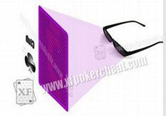 Casino Poker Cheat Plastic Purple Perspective Glasses For Magic Props