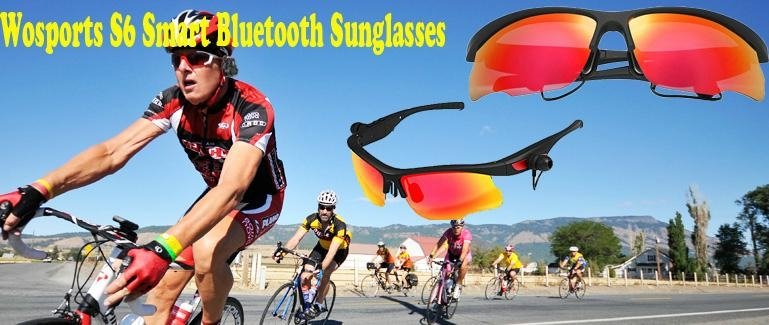 Wosports S6 Smart Bluetooth Sunglasses for free shipping
