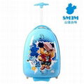 Blue Shanmao Oval Shape Kids Trolley