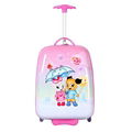 Pink SMJM Square Shape Girls Beauty Trolley Case Light Suitcases 4