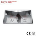 304S.S Handmade sink double bowl 1.2s.s thickness JY-8245L 1