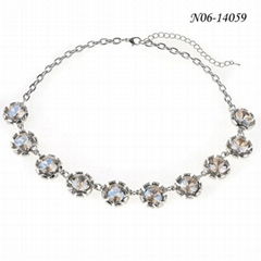 Crystal Stone Decorating Fashion Necklace