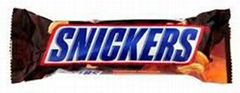 Mars bar 47g / Snickers bar 50g / Twix