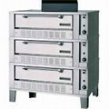 Natural Gas Garland G2073 55 1/4" Triple Deck Gas Pizza Oven - 120,000 BTU