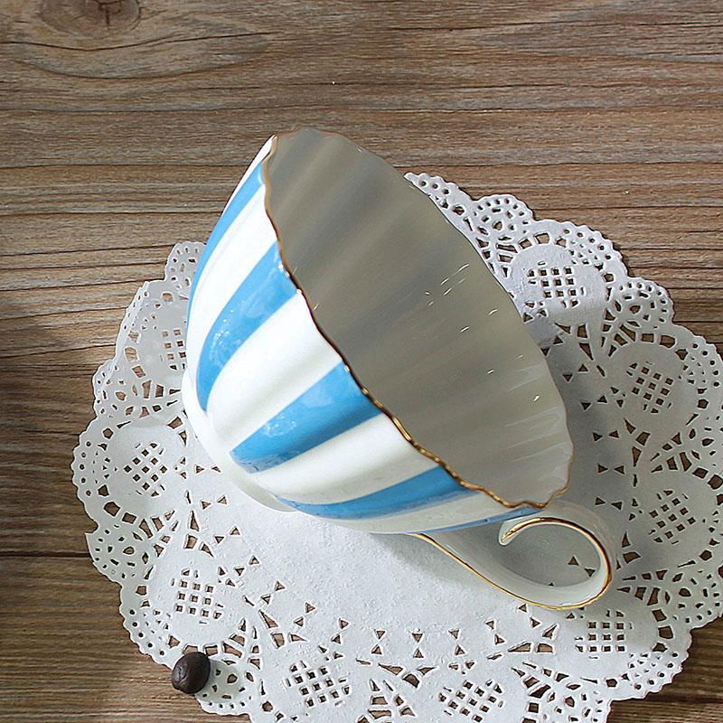 200ml breakfast cup and saucer light blue color 4