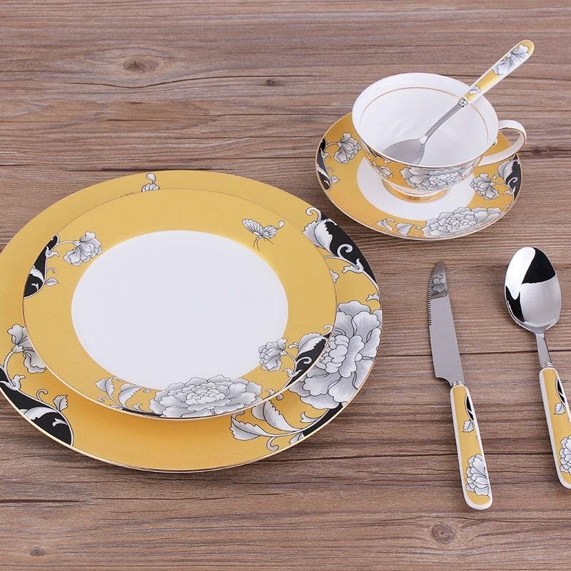 8PCS Royal Fine China Chinese Style Porcelain Dinner Set 3