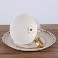 Luxury blue Fine Bone China Dinnerware Sets Dinner Set 2