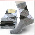 In the warm winter socks cotton tube diamond independent packaging male  2