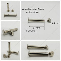 37mm Chicago Posts and Screw binding post screw for books