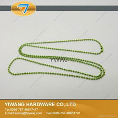 廠家直銷 珠鏈挂飾 高品質珠鏈 彩色珠鏈條批發 淺綠色