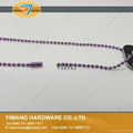 Hot Sale Metal Bead Chain Necklace Ball chain Purple 3