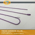 Hot Sale Metal Bead Chain Necklace Ball chain Purple 4