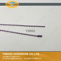 Hot Sale Metal Bead Chain Necklace Ball chain Purple 6