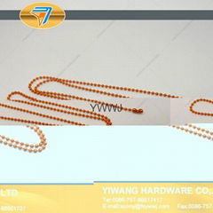 High Quality Electroplating Iron Necklace Bead Chain Wholesale