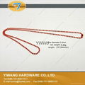 High Quality Electroplating Iron Necklace Bead Chain Wholesale Red