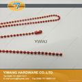 High Quality Electroplating Iron Necklace Bead Chain Wholesale Red 3