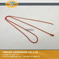 High Quality Electroplating Iron Necklace Bead Chain Wholesale Red 5