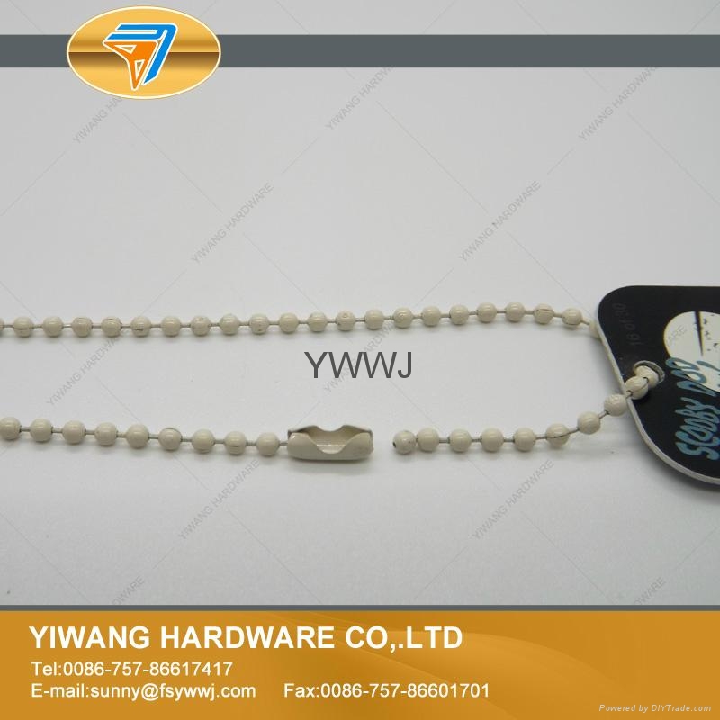 质量保证金属彩色波珠链 标牌挂链 环保标牌珠链批发 4