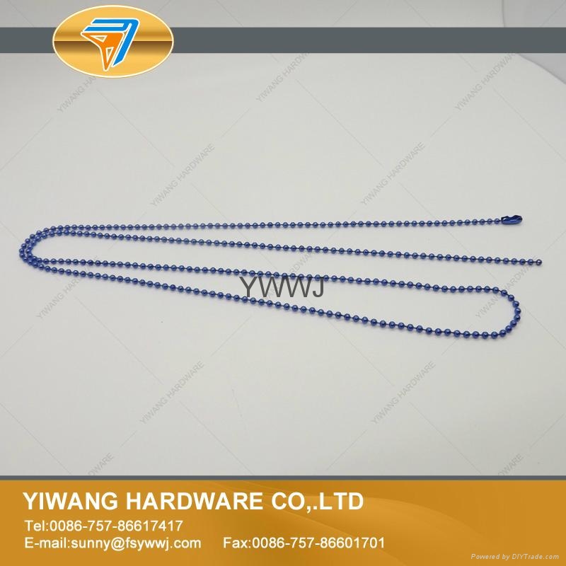 Wholesale Good quality Metal Ball Chain Necklace Bead Chains Deep Blue 6