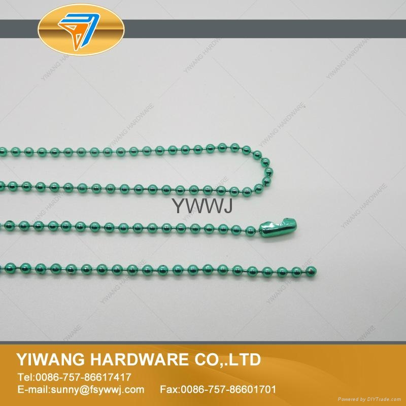 廠家定製金屬波仔鏈 波珠鏈 彩色珠鏈 鐵珠鏈 高質金屬珠鏈 3